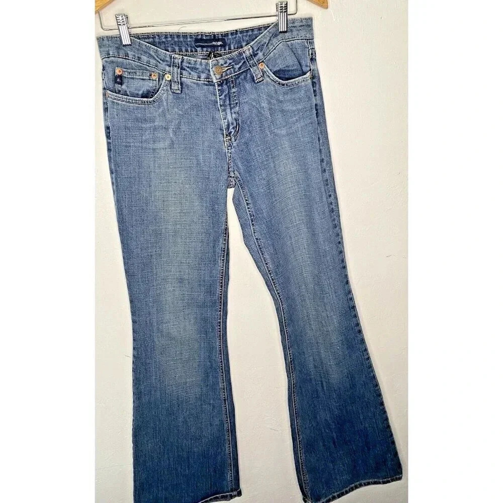 Refuge Premium Denim Flare Jeans Juniors  9 Blue 5-Pocket Low Rise Cotton Blend